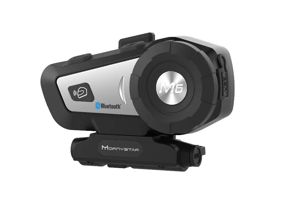 Гарнитура M6 Plus 1000m для мотоциклетного шлема Bluetooth MP3 FM голосовое управление