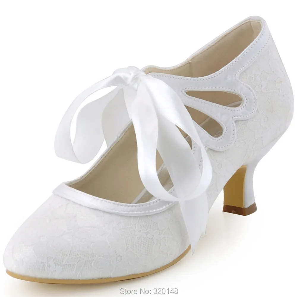 Wedding Women Pumps Elegantpark Hc1521 Closed Toe Mary Janes S Hc1521 White
