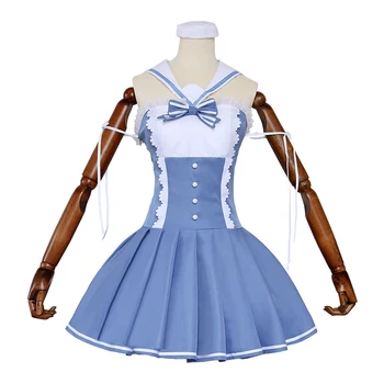 

Re:zero Rem Cosplay Navy Sailor School Uniform Dress Performance Costumes With Socks Kawaii Halloween Cosplay Costume Woman