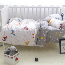 С наполнителем пони мультфильм детские постельные принадлежности наборы безопасности кровати простыни утолщение unpick и мыть, одеяло/лист/Подушка