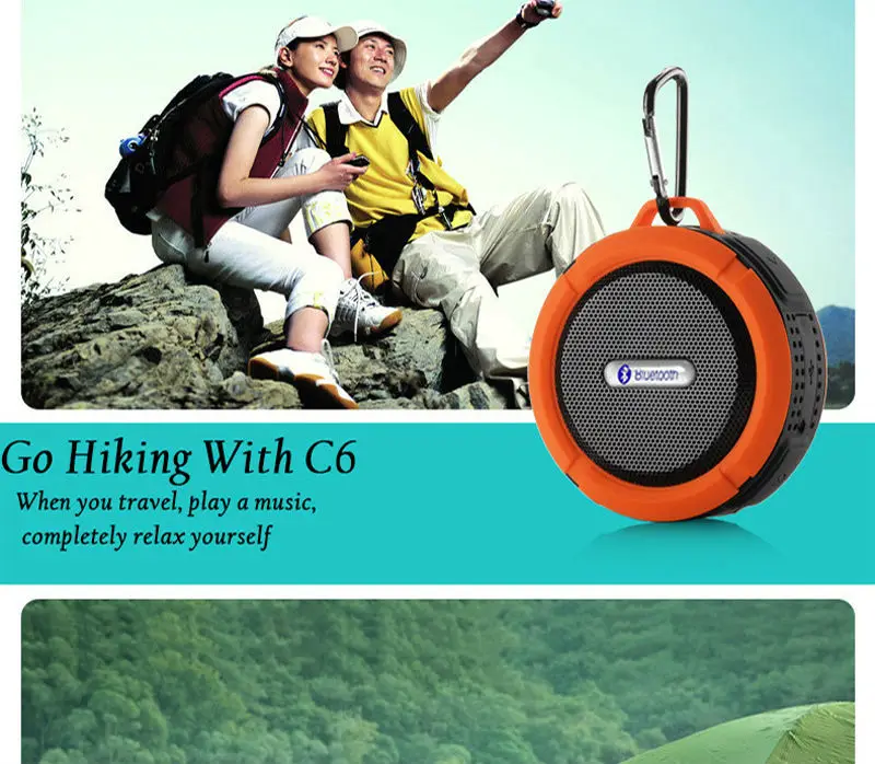 camping with bluetooth speaker