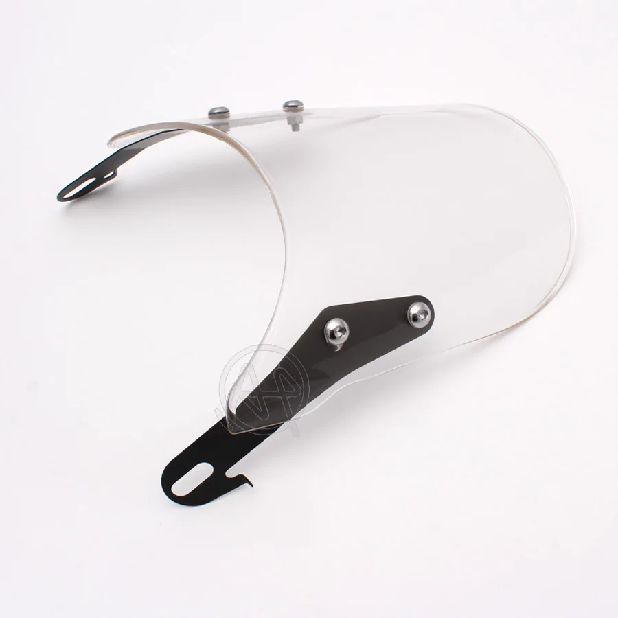 Skup Czarny przezroczysty motocykle niestandardowy kompaktowy Sport deflektor wiatrowy Retro szyba przednia 4 7 reflektor uniwersalny pasuje do Yamaha Harley