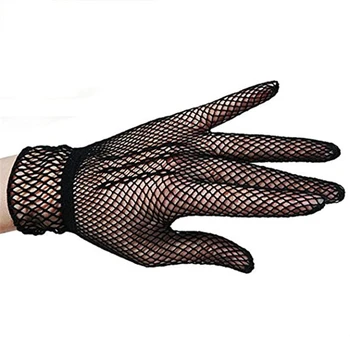 

1 Pair Fishnet Mesh Gloves Fashion Women Gloves Summer UV Protection Lace Glove