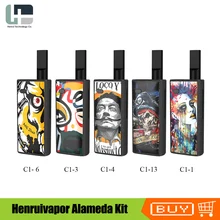 henruivapor Alameda испаритель комплект 650 мАч батарея 0,5 мл картридж с CBD, масла, профессиональный резервуар, электронная сигарета, набор электронная сигарета вейпер