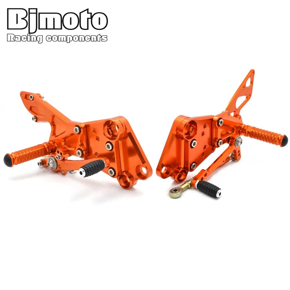 

BJMOTO Motorcycle CNC Aluminium Adjustable Footrest Foot Rest Foot Pegs Set for KTM Duke 125 200 All years Duke 390 2013-2016