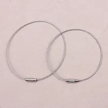 10 шт./лот диаметр 6,4/7,2 см родий нержавеющая сталь провода брелки Разъемы DIY ювелирных изделий