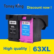 Toney universal(король 63XL заполняемый картридж для чернил Замена для hp 63XL с чернилами hp Deskjet 1112 2130 2131 3630 3632 Officejet 3830 4652 Envy 4650