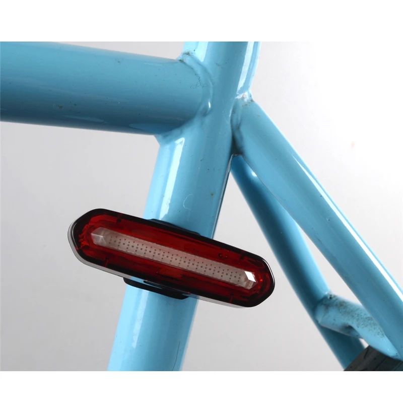 Ни один красный светодиодный велосипед светильник USB Перезаряжаемые