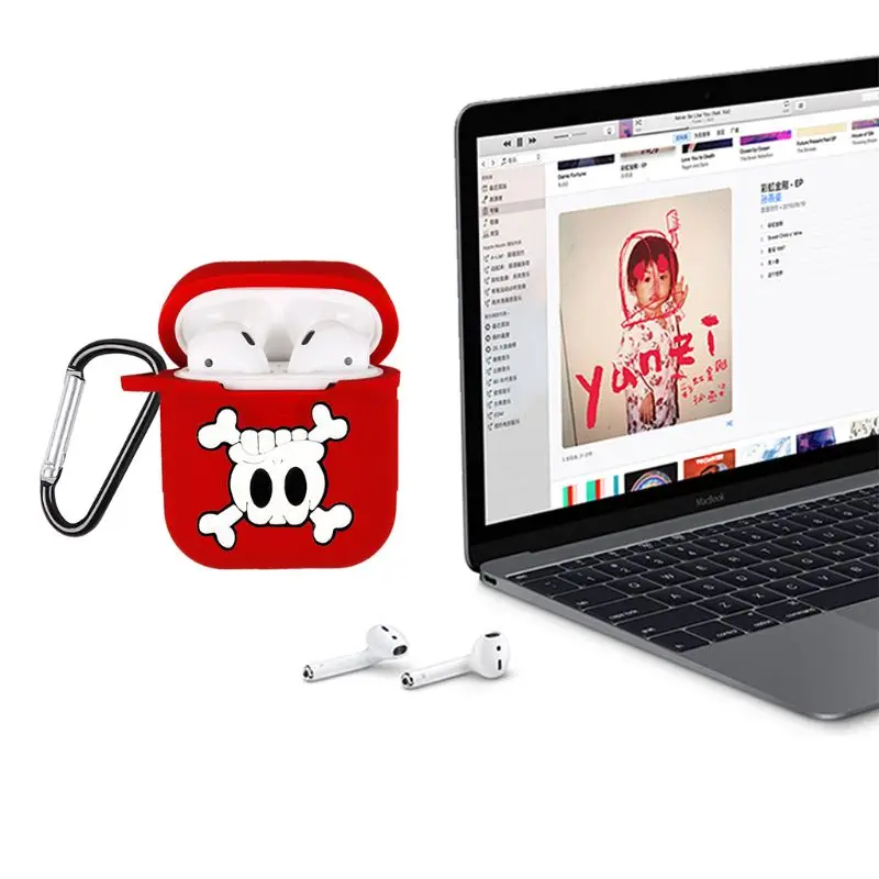 

Fashion Halloween Theme Soft Silicone Protective Cover Shockproof Case Skin for Airpods 1/2 Charging Box