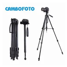 2017 New Arrival CAMBOFOTO Aluminium Tripod Monopod with Portable Carry Bag for Canon Nikon DSLR Camera Fluid head 5KG bear