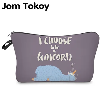 

Jom Tokoy Cosmetic Organizer Bag Make Up Printing Llama Cosmetic Bag Fashion Women Brand Makeup Bag Hzb929