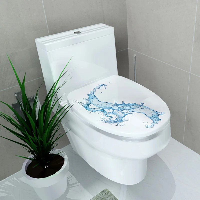 

DIY Toilet Seat Wall Sticker Decals Vinyl Art Paper Cartoon Removable Bathroom