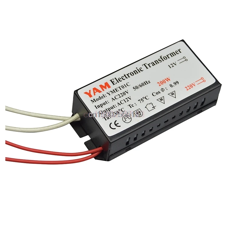 

220V - 12V Halogen Light Bulb Lamp Power Supply Electronic Transformer 200W