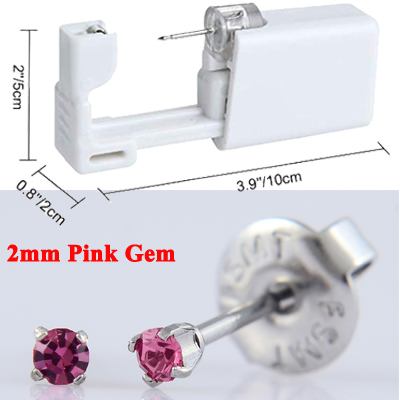 Disposable Self Ear Piercing Gun Sterile Cartilage Tragus Helix Piercing Unit NO PAIN Piercer Tool Machine Kit With Stud