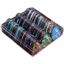 100 шт. Алиса: безумие возвращается целлулоид медиаторы плектр посредника датчик 0,46/0,71/0,81/0,96/1,2/1,5 мм), полировальная машинка для цвет Гавайская гитара Запчасти Аксессуары