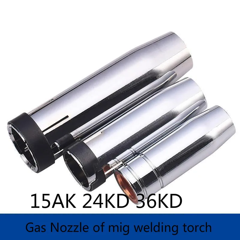 

15AK 24 36KD Gas Nozzle 10pcs MIG Welding Torch Gas Nozzle Contact Tip for MIG/MAG Welding Gun