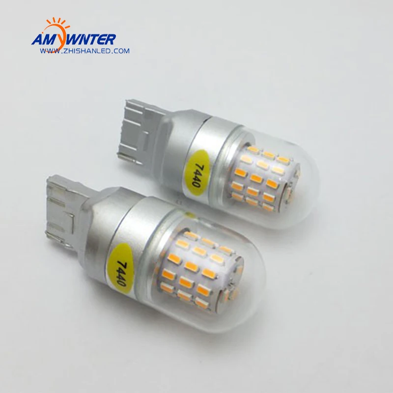 AMYWNTER 7440 7443 светодиодный автомобиль лампа T20 укладки 7444 ксенон белый указатели