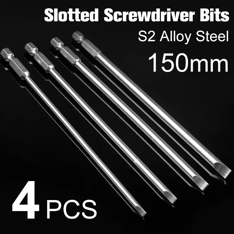 

1Sets 150mm 3-6mm S2 alloy steel Flat Head Slotted Tip Magnetic Slotted Screwdrivers Bits Set Screw Driver Screwdrivers Kit