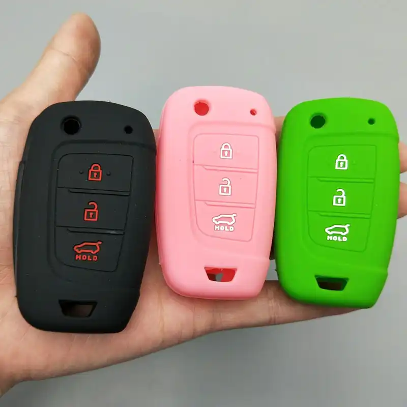 Clave de plegado funda rosa para Hyundai i10 i20 ix25 ix35 i40 accent Tucson