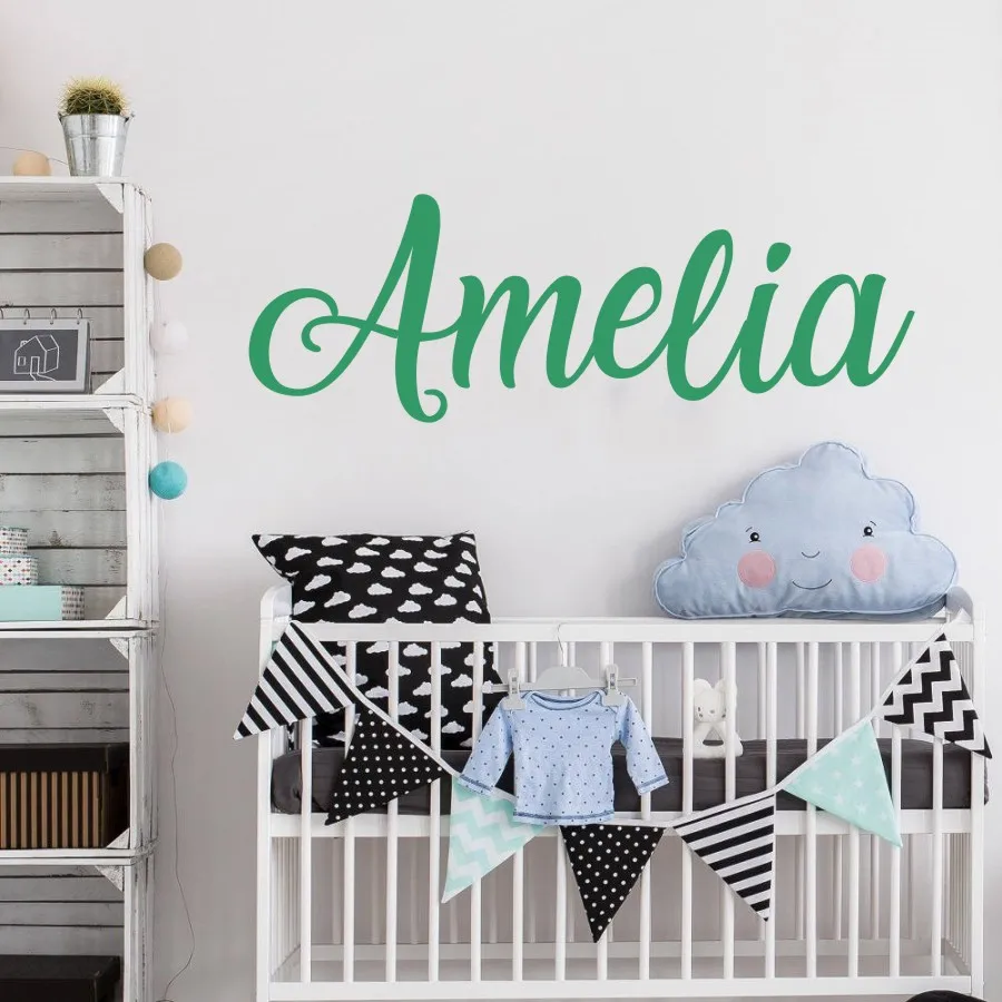 

Personalized Wall Sticker, Name Wall Decal, Nursery Decor, Boys Girls Decal, Vinyl Wall Decal beauty salon wall decals LW96