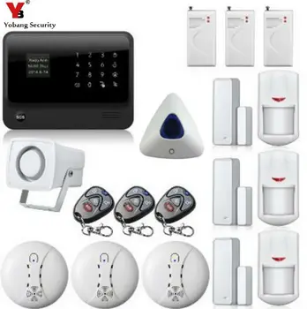 

YobangSecurity GSM House Security Alarm System WIFI Alarm System G90B Android IOS APP Control Alarm Sensor Kit