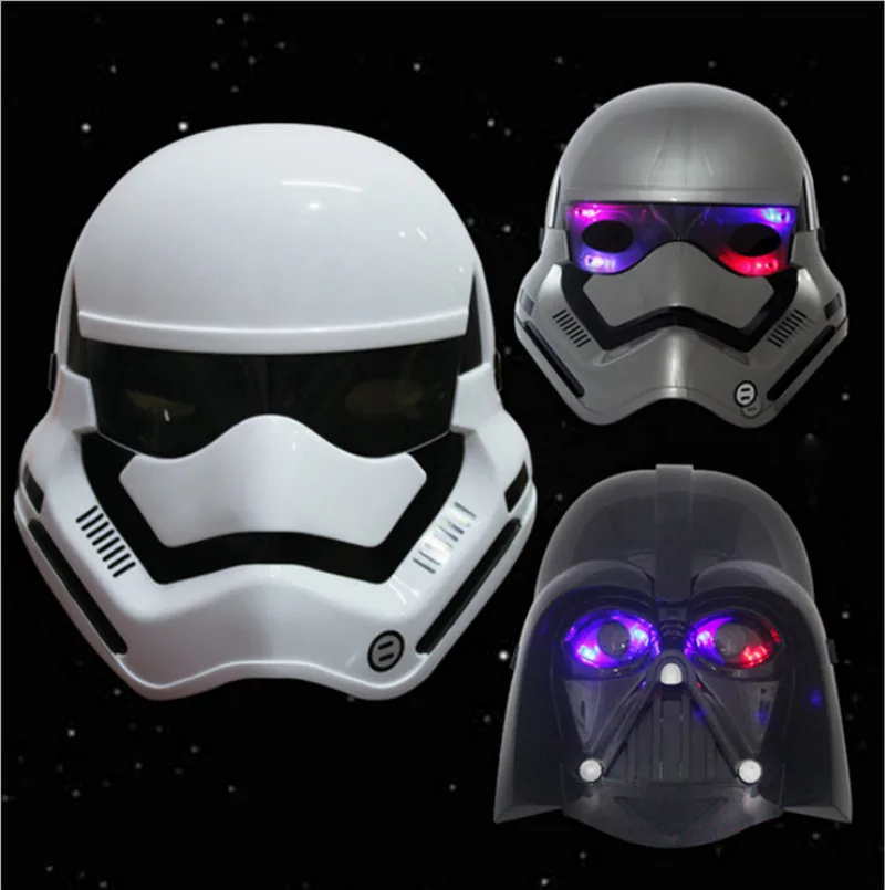 

Anakin Skywalker Star wars Weapons StormTrooper helmet gleamy warrior soldiers lightsaber Darth Vader Halloween Party mask