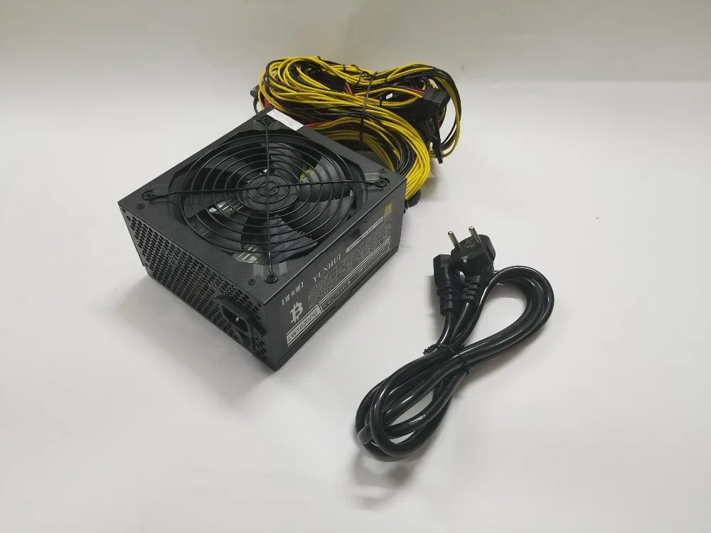 Lianli ETH ZCASH Шахтер золото блок питания 1600 W 12 V 120A(с кабелем питания) подходит для Шахтер R9 380/390 RX 470/480 RX 570/580