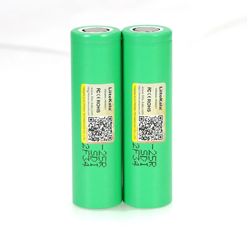 LiitoKala 18650 2500 mAh аккумуляторная батарея 3,6 V INR1865025R 20A разрядные батареи для использования в электронных сигаретах