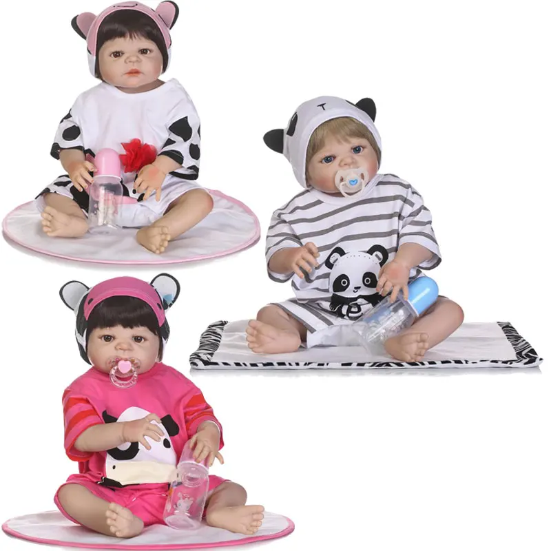 Fashion 22inch Babies Birthday Gift 55cm Soft Full Body Silicone Reborn Doll Toys Lifelike Newborn Dolls full-silicone-baby : image Fashion 22inch Babies Birthday Gift 55cm Soft Full Body Silicone Reborn Doll Toys Lifelike Newborn Dolls full-silicone-baby