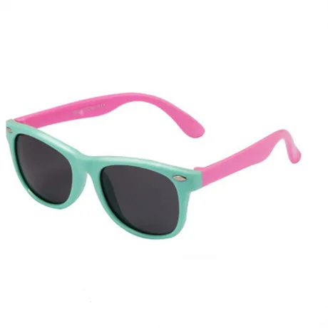 newTR90 для мальчиков и девочек поляризованные солнцезащитные очки модные брендовые солнцезащитные очки в классическом стиле, дизайн квадратные очки UV400 безопасный мягкий очки детские - Цвет линз: CMQ11