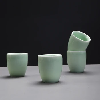 

TANGPIN big capacity ceramic teacup porcelain tea cup celadon chinese kung fu cup 150ml