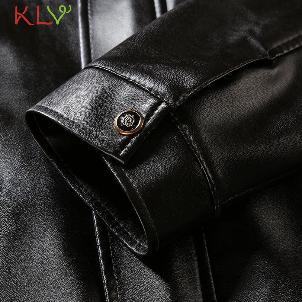 Мужская зимняя куртка 5XL зимнее кожаное плотное повседневное пальто на молнии