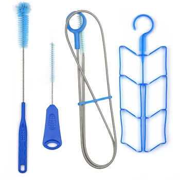 

4 in 1 Outdoor Mountaineering Tube Cleaner Water Bag Brushes Pipe Cleaning Tool