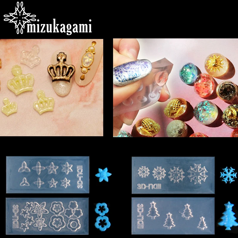 

1pcsUV Resin Jewelry Silicone Mold Flowers Christmas Snowflake Trees Resin Charms For DIY Intersperse Decorate Making Jewelry