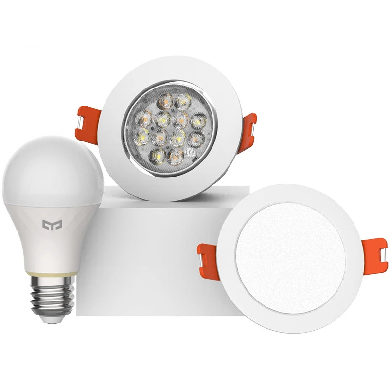 Xiaomi mijia yeelight bluetooth Mesh Version smart light bulb and downlight ,Spotlight work with yeelight gateway to mi home app