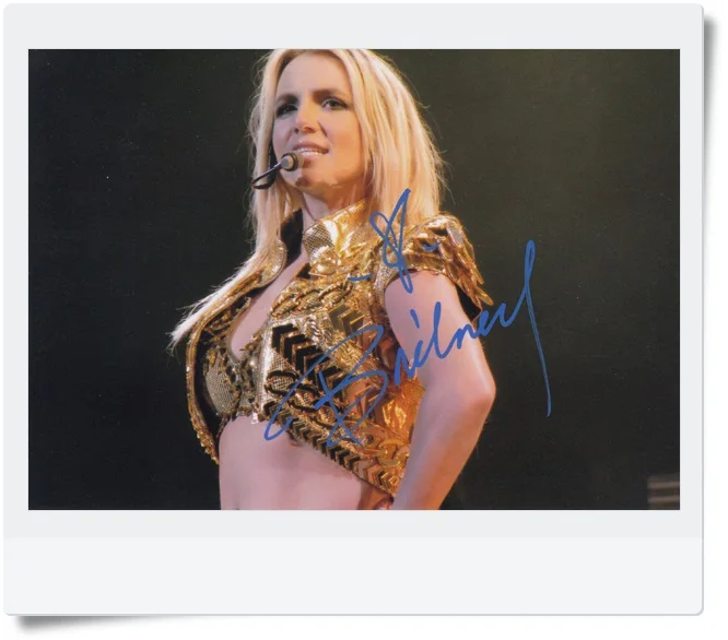 

signed Britney Jean Spears autographed photo 7 inches freeshipping 092017B