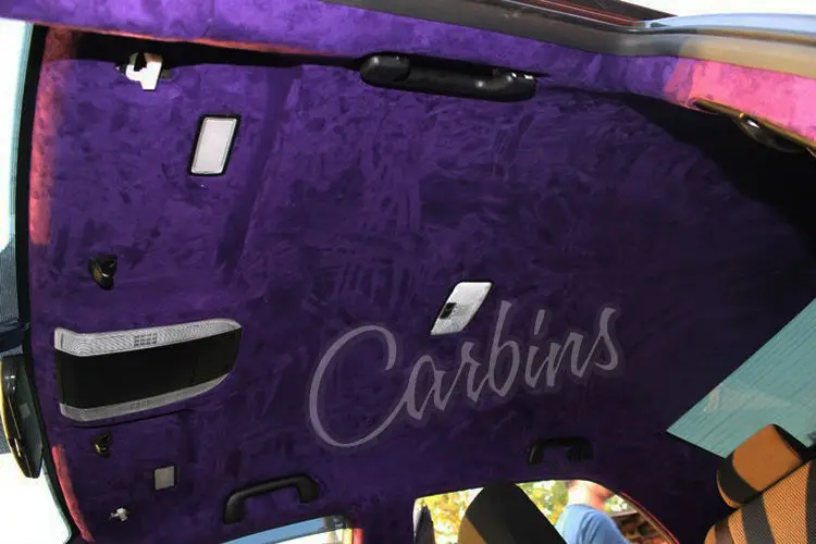 Lilac And Black Car Interior