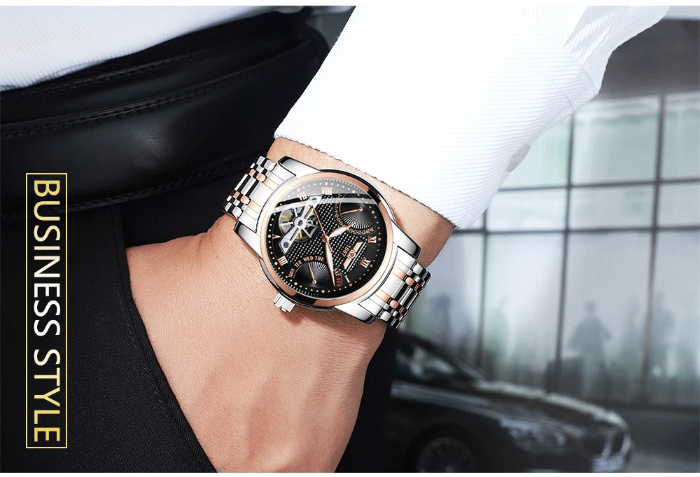 HAIQIN, мужские часы, механические мужские часы, Топ бренд, Роскошные автоматические часы, мужские золотые наручные часы, мужские турбийон, Reloj hombres