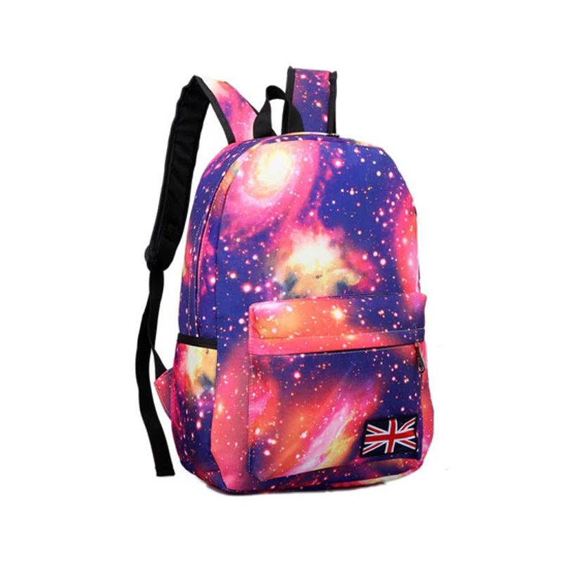 

4PCS / LOT New Fashion Women Star Sky Backpack for School Teenagers Girls Vintage Ladies Bag Backpack Female 3D Printing Bag