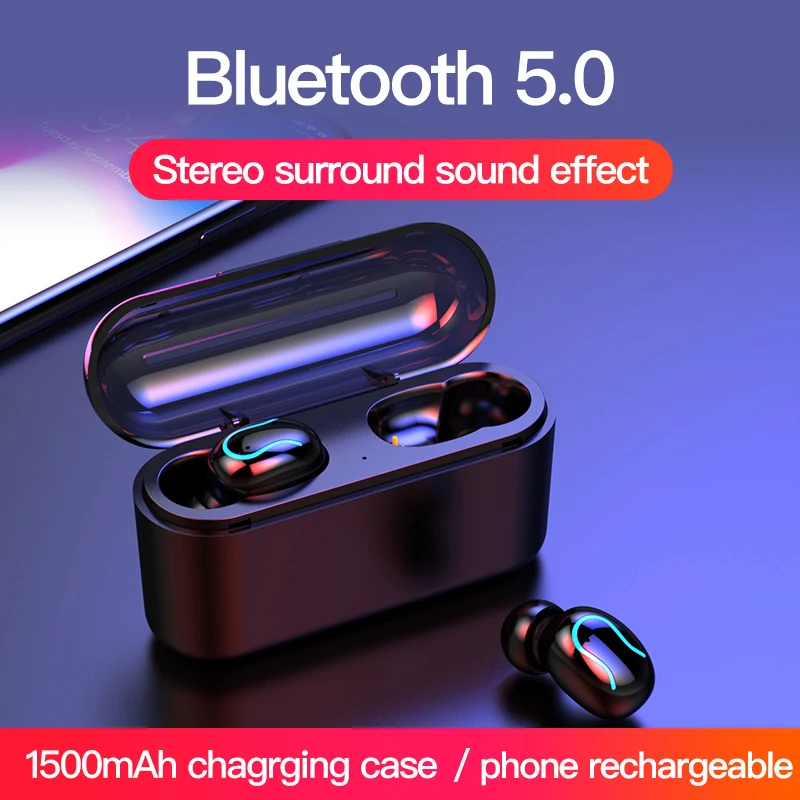 NBX беспроводные наушники TWS с высокой емкостью Bluetooth 5 0 Гарнитура 3D стерео
