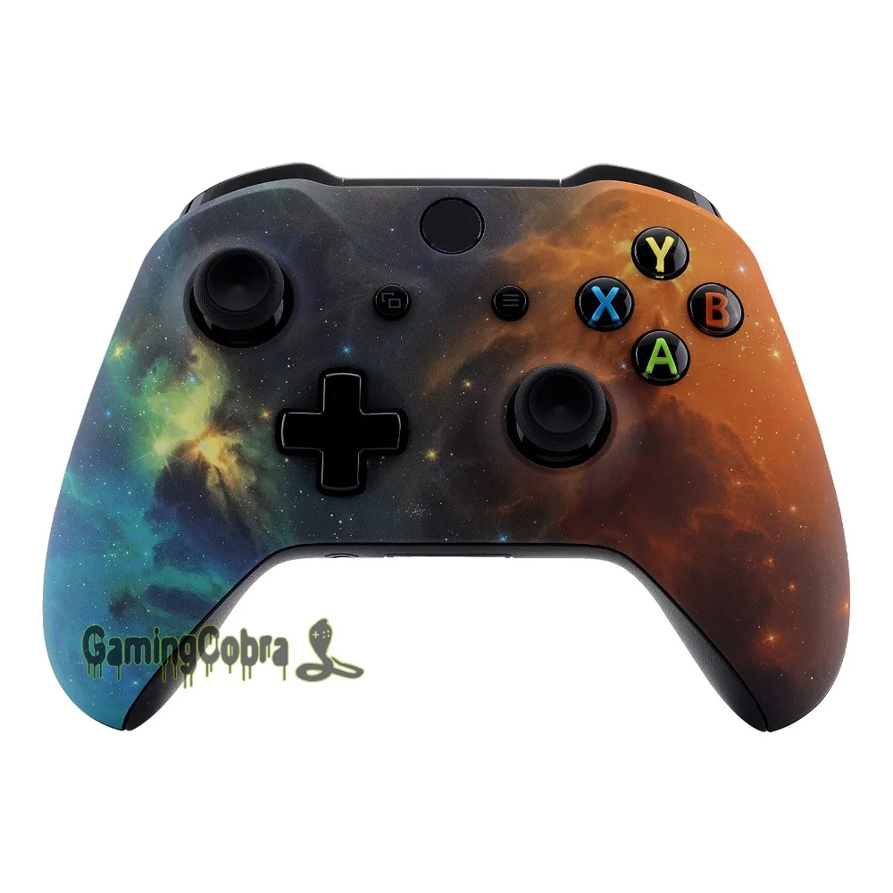 Orange Star Universe Soft Touch Design Faceplate Upper Housing Shell for Xbox One X S Controller