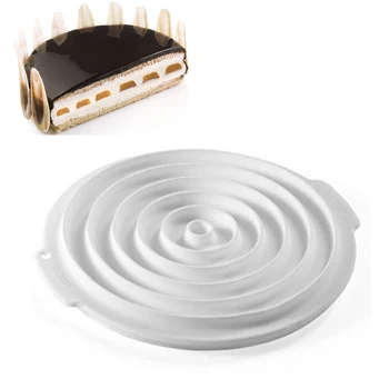 

1set Round Silicone Cake Mold For Mousses Ice Cream Chiffon Cakes Baking Pan Decorating Accessories Bakeware Tools