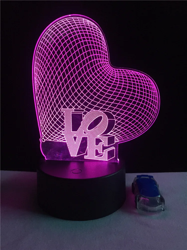 3D ночник VCity светодиодная настольная лампа USB светильник RGB милая спальня