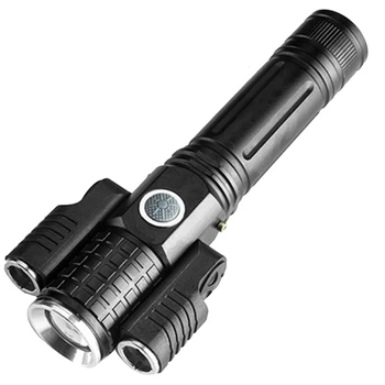 

Bicycle Light Waterproof 3 Headlights Handlebar Usb Charging Bicycle Flashlight Accessories