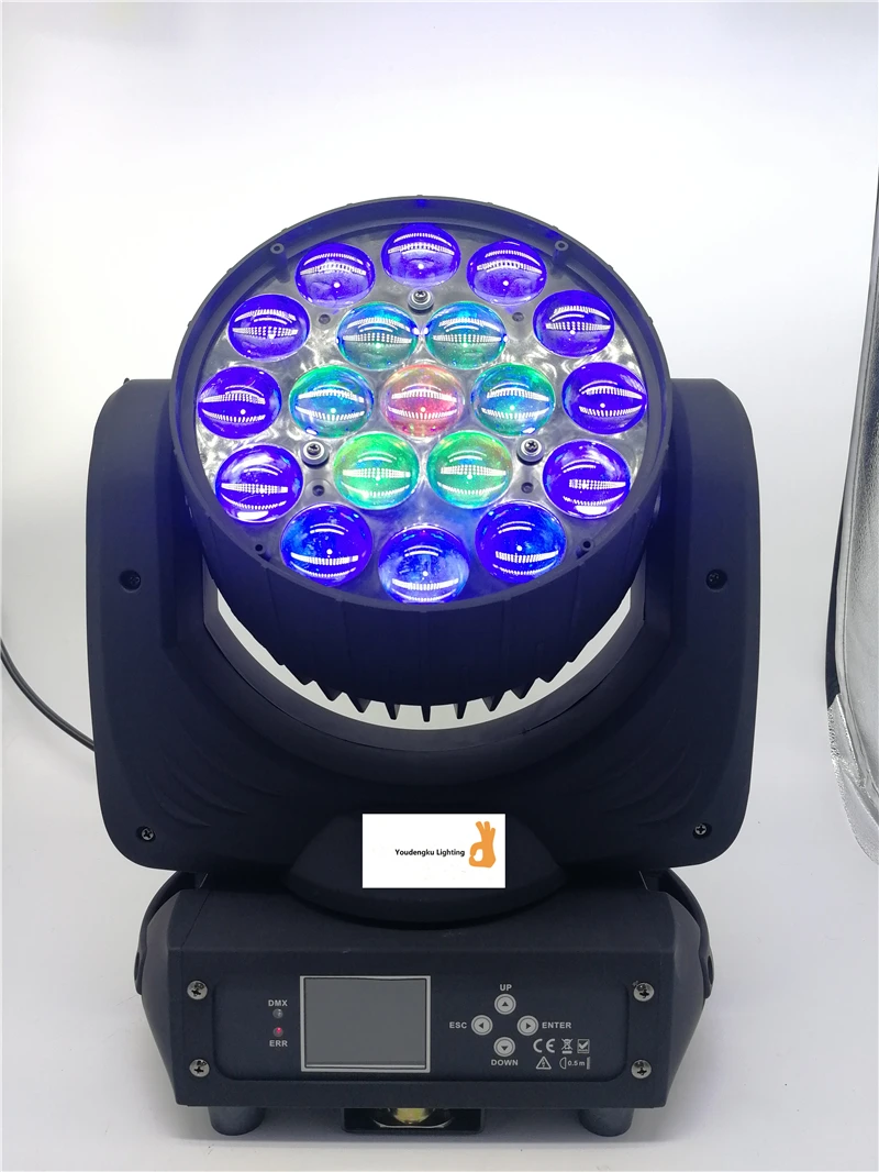 Cheap price 19x15w 4in1 rgbw led zoom wash dmx moving head zone control