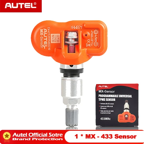 Autel MX-сенсор 315 МГц 433 МГц сканер шин давление датчик MX мониторинга системы TPMS сканирования инструмент для 98% транспортных средств PK OE сенсор - Цвет: 1PC 433 MHZ