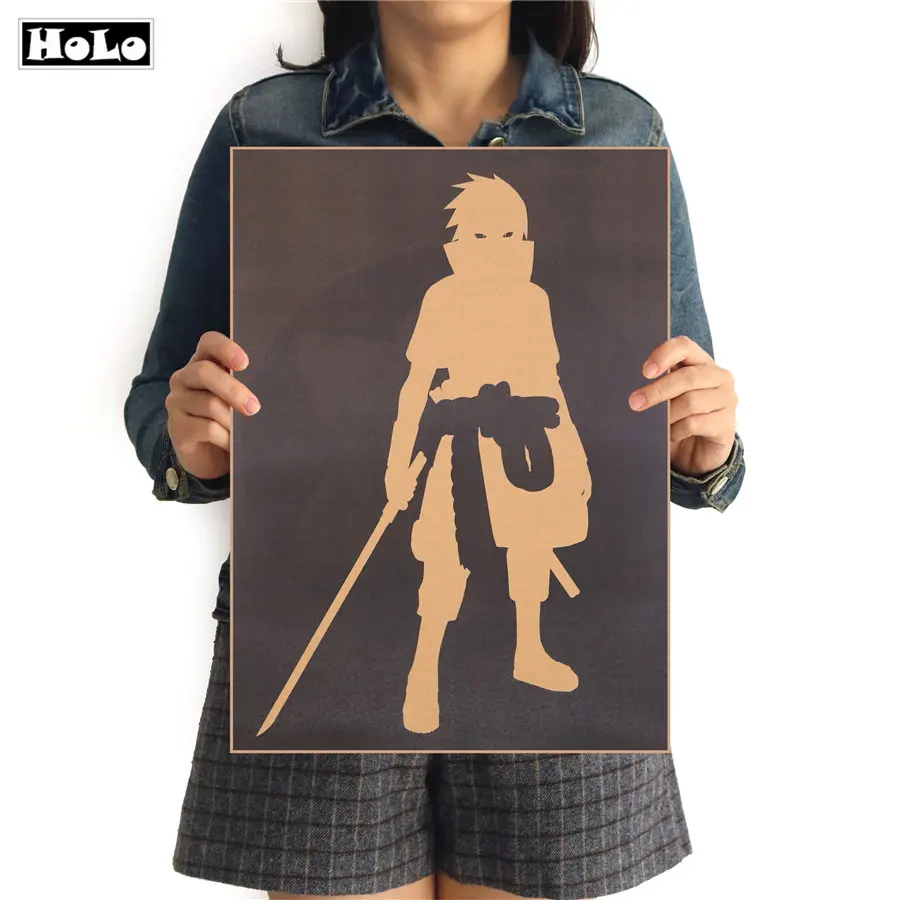 

Abstract Style Vintage Comic Kraft Paper Poster Naruto Retro Print Poster Decorative Painting FHD 42.5x30.5cm