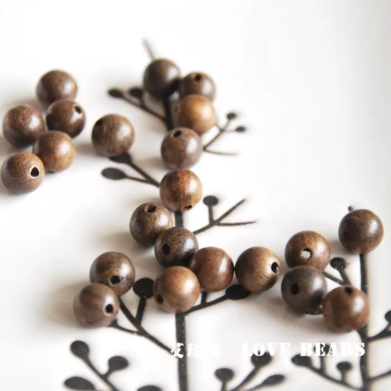 

wholesale 10 pcs/lot Chinese Bodhi seeds Buddhist mala round beads 6mm 8mm jewelry making DIY for women