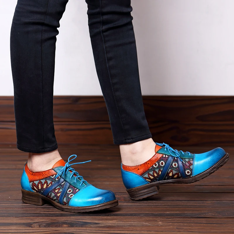 SONDR chaussures femmes nouveau/2019 г. туфли лодочки женская обувь на шнуровке синий каблук zapatos