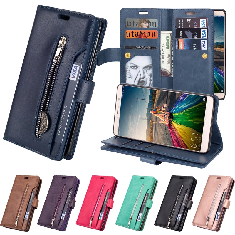 Для huawei mate 20Pro 10Pro 20 lite 10 lite чехол кожаный 9 Слот для карт флип бумажник покрытия для Funda huawei mate 9 20 10 Pro Lite сумка